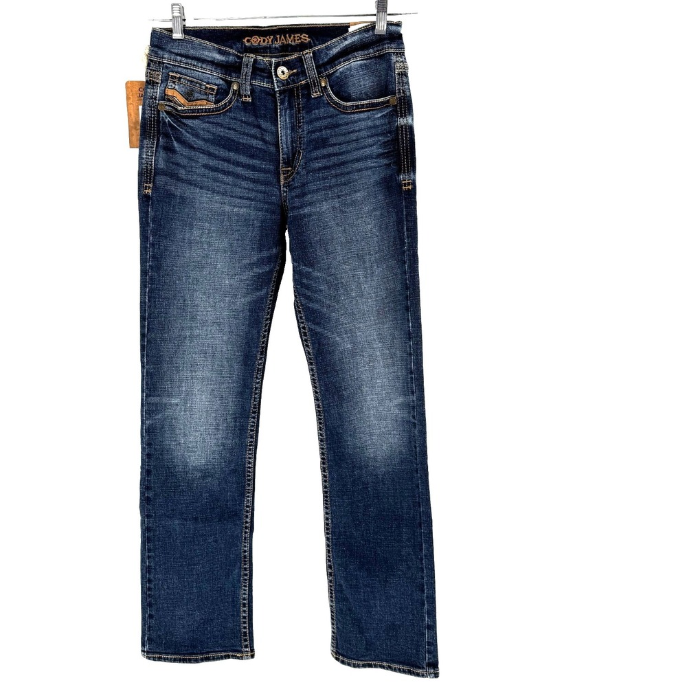 NEW Cody James Men's Jackson Slim Straight Jeans 30X32 Stonewall Wash Western